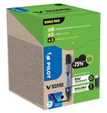 Pilot Pilot V-Board Master BeGreen whiteboardmarker, ronde punt, 2,3 mm, 10 stuks + 10 vullingen, zwart