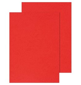 Q-CONNECT Dekblad A4 Lederl Rood 100X [1st]