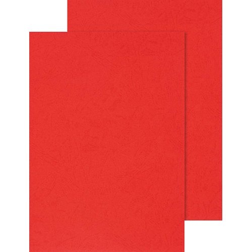 Q-CONNECT Q-CONNECT dekblad A4 leder 250 grams 100 stuks rood
