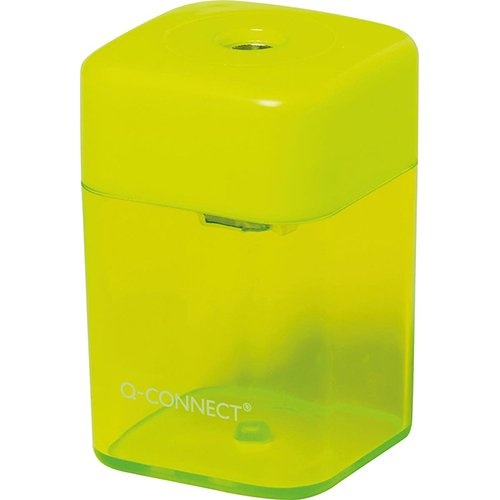 Q-CONNECT Q-CONNECT potloodslijper 1 gaats geassorteerde kleuren