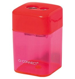 Q-CONNECT Q-CONNECT potloodslijper, 2 gaats geassorteerde kleuren