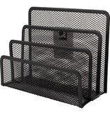 Q-CONNECT Q-CONNECT briefhouder 3 delig metaal zwart