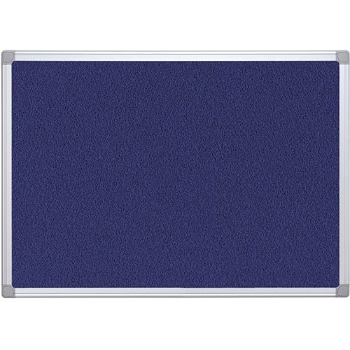 Q-CONNECT Q-CONNECT textielbord, met aluminium frame, 90 x 60 cm, blauw