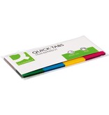 Q-CONNECT Q-CONNECT Quick Tabs, ft 25 x 45 mm, 4 x 40 tabs, geassorteerde kleuren
