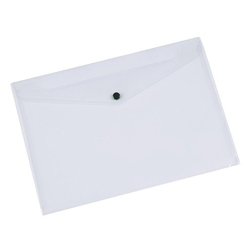 Q-CONNECT Q-CONNECT documentenmap, A4, transparante PP, drukknopsluiting