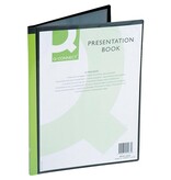 Q-CONNECT Q-CONNECT showalbum personaliseerbaar A4 10 tassen zwart