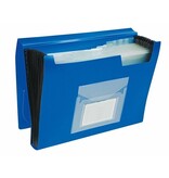 Q-CONNECT Q-CONNECT voorordner, A4, PP, met 13 vakken, elastieksluiting, blauw