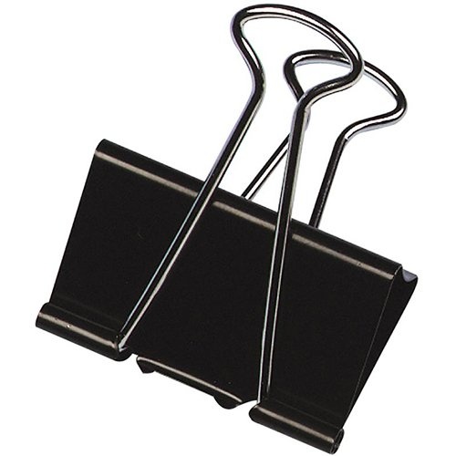 Q-CONNECT Q-CONNECT foldbackclip, zwart, 24 mm, doosje van 10 stuks