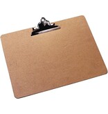 Q-CONNECT Q-CONNECT klemplaat, hardboard karton, ft A3, liggend, bruin