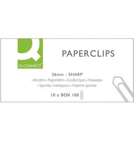 Q-CONNECT Q-Connect Papierkl 26Mm 100X [1st]