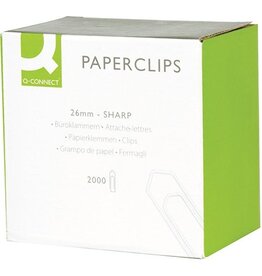 Q-CONNECT Q-CONNECT papierklemmen, 26 mm, doos van 2000 stuks