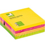 Q-CONNECT Q-CONNECT Quick Notes, ft 76 x 76 mm, 320 vel, geassorteerde neonkleuren