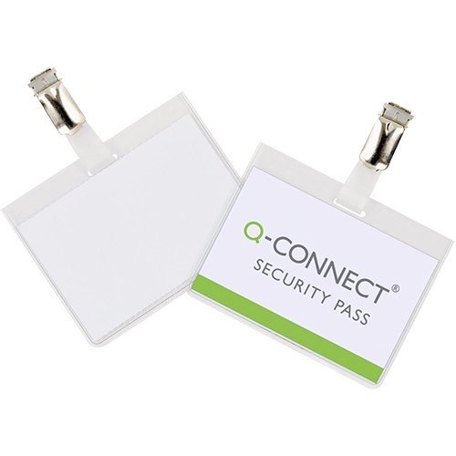 Q-CONNECT Q-CONNECT badge met clip 90 x 60 mm