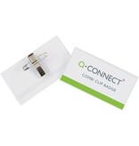 Q-CONNECT Q-CONNECT badge met combiklem 90 x 54 mm, doos van 50 stuks