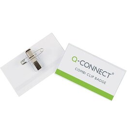 Q-CONNECT Q-CONNECT badge met combiklem 90 x 54 mm