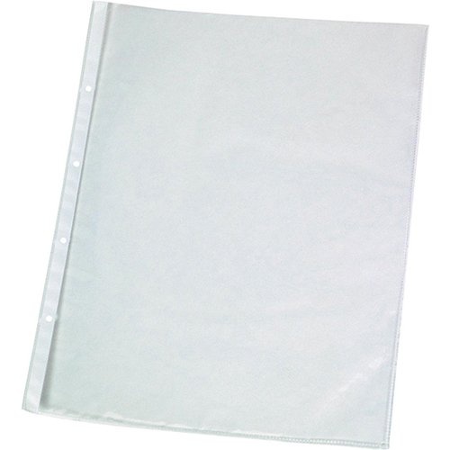 Q-CONNECT Q-CONNECT geperforeerde showtas A4 11-gaatsperforatie glashelder 50 micron pak van 25 stuks