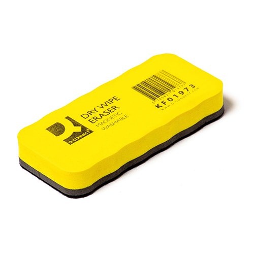 Q-CONNECT Q-CONNECT bordenwisser, magnetisch, wasbaar, geel