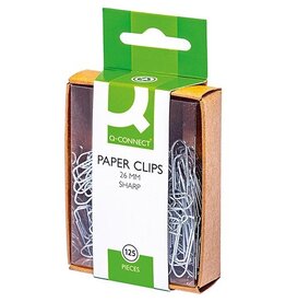 Q-CONNECT Q-CONNECT papierklemmen, 26 mm, doos van 125st.