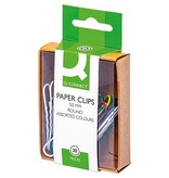 Q-CONNECT Q-CONNECT papierklemmen, 50 mm, gekleurd, doos van 30 stuks, ophangbaar