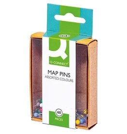 Q-CONNECT Q-CONNECT signalisatiespelden, geassorteerde kleuren, doosje van 60 stuks