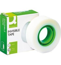 Q-CONNECT Q-CONNECT plakband, invisible, 19 mm x 33 m