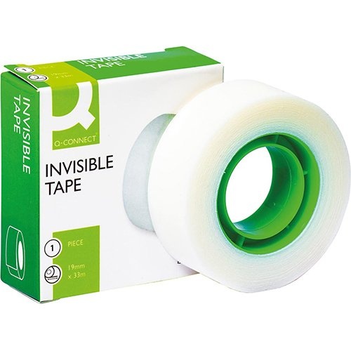 Q-CONNECT Q-CONNECT plakband, invisible, 19 mm x 33 m