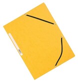 Q-CONNECT Q-CONNECT elastomap, A4, 3 kleppen en elastieken, karton, geel