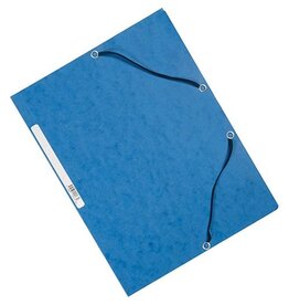 Q-CONNECT Q-CONNECT elastomap, A4, 3 kleppen en elastieken, karton, blauw