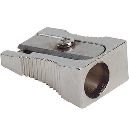 Q-CONNECT Q-CONNECT potloodslijper, 1 gaats, uit metaal