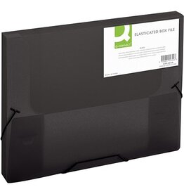 Q-CONNECT Q-CONNECT elastobox, met elastieken, A4, rug 25 mm, zwart