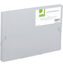 Q-CONNECT Q-CONNECT elastobox, met elastieken, A4, rug 25 mm, transparant