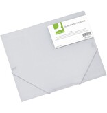 Q-CONNECT Q-CONNECT elastomap, A4, 3 kleppen en elastieken, transparant PP, transparant