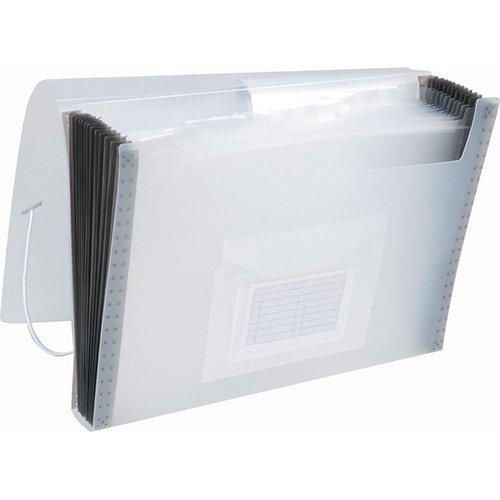 Q-CONNECT Q-CONNECT voorordner, A4, PP, met 13 vakken, elastieksluiting, transparant