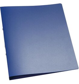 Q-CONNECT Q-CONNECT ringmap, PP, 2 ringen, 25 mm, transparant blauw
