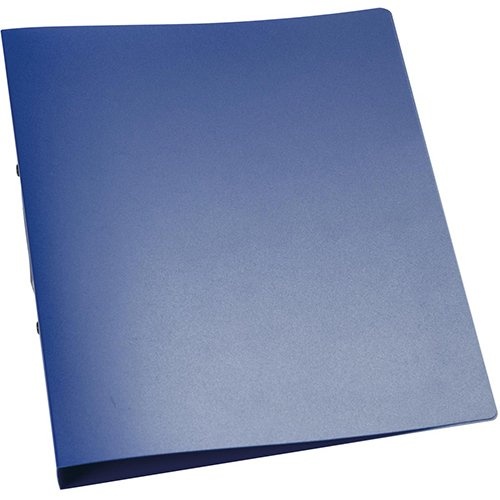 Q-CONNECT Q-CONNECT ringmap, PP, 2 ringen, 25 mm, transparant blauw