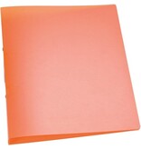 Q-CONNECT Q-CONNECT ringmap, PP, 2 ringen, 25 mm, transparant oranje
