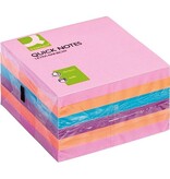 Q-CONNECT Q-CONNECT Quick Notes, ft 76 x 76 mm, 80 vel, pak van 6 blokken in 4 verschillende kleuren