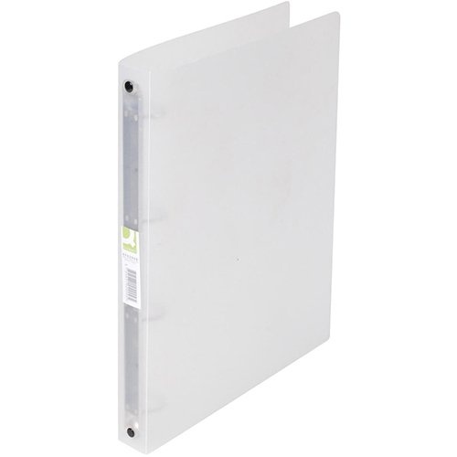 Q-CONNECT Q-CONNECT ringmap, PP, 4 ringen, 25 mm, transparant