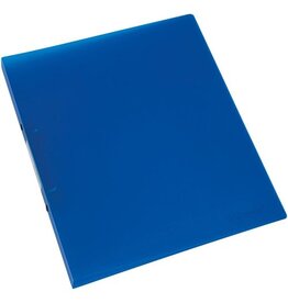 Q-CONNECT Q-CONNECT ringmap, PP, 2 ringen, 16 mm, transparant blauw
