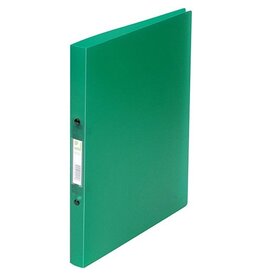 Q-CONNECT Q-CONNECT ringmap, PP, 2 ringen, 16 mm, transparant groen
