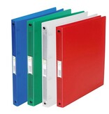 Q-CONNECT Q-CONNECT ringmap, PP, 2 ringen, 16 mm, transparant geassorteerde kleuren