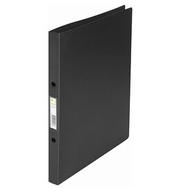Q-CONNECT Q-CONNECT ringmap, PP, 2 ringen, 16 mm, zwart