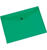 Q-CONNECT Q-CONNECT documentenmap, A4, transparante PP, drukknopsluiting, groen