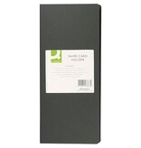 Q-CONNECT Q-CONNECT visitekaartenmap, Ft 11 x 26 cm, voor 96 kaarten, zwart