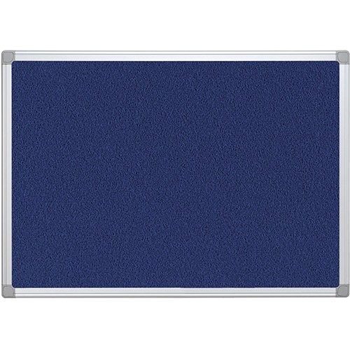 Q-CONNECT Q-CONNECT textielbord met aluminium frame 60 x 45 cm blauw