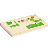 Q-CONNECT Q-CONNECT Quick Notes Recycled, ft 76 x 127 mm, 100 vel, geel