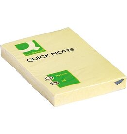 Q-CONNECT Q-CONNECT Quick Notes, ft 51 x 76 mm, 100 vel, geel