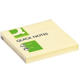 Q-CONNECT Q-CONNECT Quick Notes, ft 76 x 76 mm, 100 vel, geel [12st]