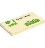 Q-CONNECT Q-CONNECT Quick Notes, ft 76 x 127 mm, 100 vel, geel [12st]