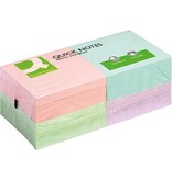 Q-CONNECT Q-CONNECT Quick Notes, ft 76 x 76 mm, 100 vel, pak van 12 blokken in pastelkleuren
